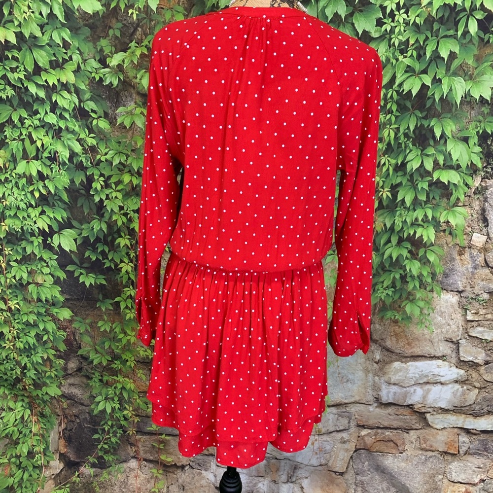 NWT RAILS Polka Dot Blouson Dress, S - Picture 11 of 15